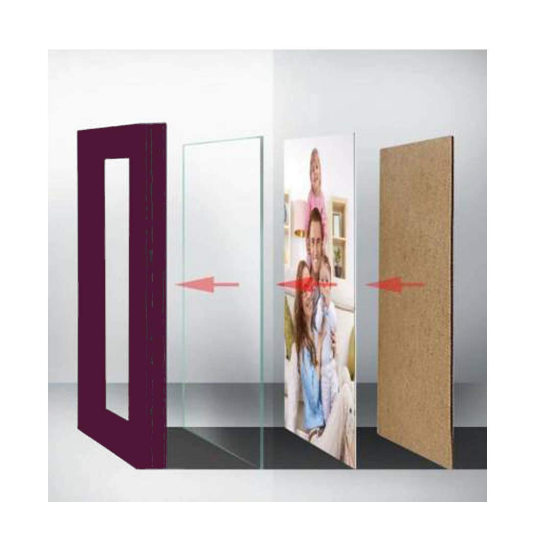 Ag Crafts Photo & Document Frames 12 (Size - A4) (Brown)